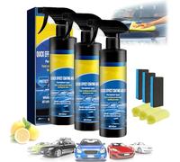 Car Coating Spray, Quick Effect Coating Agent, Oil Film Emulsion Glass Cleaner, Quickly Coat Car Wax Polish Spray Waterless Wash, 3 In 1 High Protection Spray (3PCS)