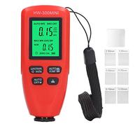 Car Coating Thickness Meter Automotive Paint Film Thickness Automatic Measurement Lightweight Portable Device for Vehicle Inspection Manufacturing Metal Processing (Red)