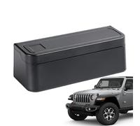 Car Coin Boxes, Coin Organiser for Collectors, Dustproof Coin Box with Self-Adhesive Base for Collectors - Household Coin Collection Storage Organiser for Dashboard, Desktop, Fen, black, see