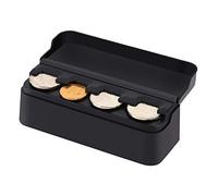 Car Coin Holder Organizer, Portable Coin Case Storage Box Black Holder Changes Storage Box Car Coin Case Money Container for Car, Truck, RV Interior Accessories