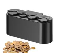 Car Coin - Portable Change Storage Dispenser, Compact Money Sorting Holder, Spring Loaded Cash Release System, ABS Compartment Case | Solution to Tidy Dashboa