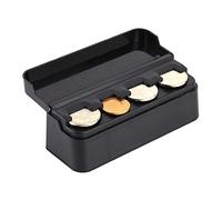 Car Coins Holder,Portable Plastic Coin organizer,Change Storage Box, Coins Container Money wallet Bank Holder for Car