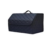 Car Collapsible Trunk Boot Tidy Storage Organiser Box for LAND ROVER Range Rover Discovery Evoque PU Leather Waterproof Multifunctional With Lid Foldable Organize,Black Style-M