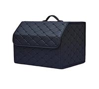 Car Collapsible Trunk Boot Tidy Storage Organiser Box for Mercedes Benz AMG GT CLK CLS GLC GLA GLE GLK GLS GL SLK PU Leather Waterproof Multifunctional With Lid Foldable Organize,Black Style-S