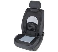 Car Comfort Walser New Space Car Seat Cover, Universal Seat Cover for Cars, Seat Cover with Pleasant Massage Nubs, Seat Cover Grey/Black