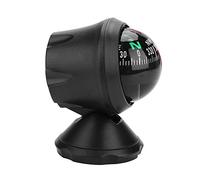 Car Compass, Compass For Car Dashboard, Black Electronic Adjustable Ball Night Compass For Boat Vehicle