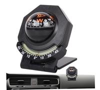 Car Compass Dashboard 2-in-1 180° Adjustable Folding Marine Compass with Luminous Inclinometer, Adhesive Tape for Boat Car Vehicle Navigation