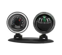 Car Compass Dashboard - Car Compass with Clear Scale & Temperature Tester, Multifunctional Dashboard Guide Ball | essentiall Automotive & Truck Accessory, Portable Navigation Tool for Outdoor Travel