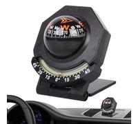 Car Compass - Dashboard Compass - High Precision Foldable Spherical With Inclinometer - 180-Degree Adjustable Outdoor For Camping, Climbing, Adventures