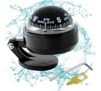 Car Compass Sticker - For Car Dashboard Compass Ball Dashboard Sticker for Cars | Directional Tool with Shock Absorber Fluid for SUV, Boats,