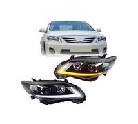 Car Compatible For Toyota Corolla 2011-2013 Headlights DRL Hella LED Bi Xenon Bulb Fog Lights Car Accessory Head Lamp(No bulbs)