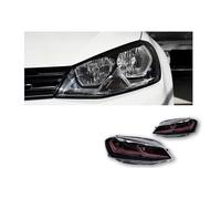Car Compatible For VW Golf 7 2013-2017 MK7 Headlights DRL Hella LED Bi Xenon Bulb Fog Lights Car Accessory Golf 7 Head Lamp(RED,LEFT AND RIGHT_RHD)