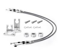 Car Compatible with Acura for RSX 2002-2006 for Integra 1994-2001 Shifter Cables with Trans Bracket Shift Linkage Selector Lever Assembly(Full SetA)