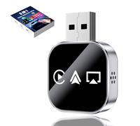 Car Connect Pro, 2026 New 3 in 1 Wireless Carplay Adapter for Multiple Models, Bt 5.3, Plug & Play, Auto Reconnect, Small ＆ Portable, Suitable for Android Phones and for Apple Phones (Silver)