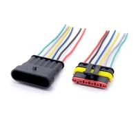 Car Connector 1 2 3 4 5 6 P Way Car Waterproof Electrical Auto Connector Male Female Connector connector Wire 18 AWG Harness For Car Motorcycle(6 pin)