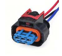Car Connector 3P Automotive Connectors Rail Pressure Sensor Wire Harness Connectors 1928405523 1928405718(Blue Female)