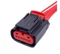 Car Connector 6 P Auto Accelerator Pedal Waterproof Throttle Socket Sensor Connector Wiring Harness 1438153-5(Female B)