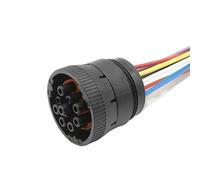 Car Connector 9 P Car Waterproof Electronic Connector Wiring Harness Diagnosctic Circular connector HD16-9-1939P J1939 HD16-9-1939S(9P Female)