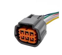 Car Connector For Nissan 6P Car Throttle Waterproof Electrical Cable Connectors Female Wire Harness 6181-0511 6189-0766(Grey)