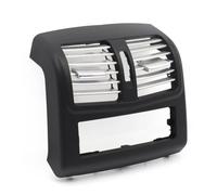 Car Console A/C Vent Outlet, For Benz E CLASS W212 2012 2013 2014 2015 Sedan Chrome Rear Center Console Fresh Air Conditioner Vent Grille Outer Cover(High-end Black)