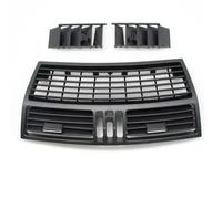Car Console A/C Vent Outlet, For Benz S Class W220 1998 1999-2005 Front Dashboard Air Conditioning Left Right Centarl AC Vent Grille Outlet Panel Cover(Black Middle)