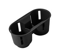 Car Console Covers Fit For Porsche Fit For Cayenne Fit For Macan Center Console Bottle Holder Insert Anti Slip Drink Organizer Car Armrest Box(Black02)