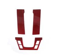 Car Console Panel Cover for 911 992 2019-2022 Real Carbon Fiber Inner Door Central Control Gear Panel Cover Door Sill Trim Stickers Accessories(Style 33)