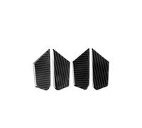 Car Console Panel Cover For Alfa For Romeo For Giulia 2017 2018 2019 Carbon Fiber Black Stickers Various Parts Car Interior Decorative(Inner bowl 4X)