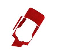 Car Console Panel Cover, For Alfa Romeo, For Giulia 2015 2016 2017 2018 2019 LHD RHD Real Soft Carbon Fiber Sticker Car Gear Shift Outer Panel (Outer, For Lhd Red)