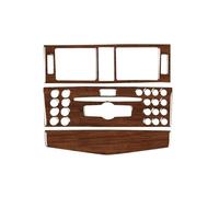 Car Console Panel Cover For Benz W204 C-Class 2007-2013 Sandal Wood Grain Central Control CD Car Radio Button Panel Decorative Cover Trim Sticker Auto Inner Parts Car(A)