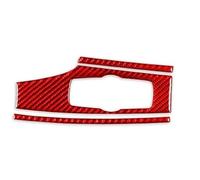 Car Console Panel Cover For BMW For X3 F25 For X4 F26 2011-2017 Carbon Fiber Headlight Switch Control Panel Cover Car Interior Accessories Decorative Stickers(1 RED RHD)