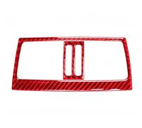 Car Console Panel Cover For BMW For X5 E70 For X6 E71 2008-2013 Carbon Fiber Interior Rear Air Outlet Frame Cover Trim Sticker Styling(Red C)