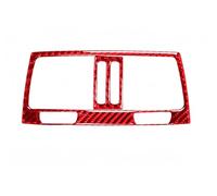 Car Console Panel Cover For BMW For X5 E70 For X6 E71 2008-2013 Carbon Fiber Interior Rear Air Outlet Frame Cover Trim Sticker Styling(Red B)