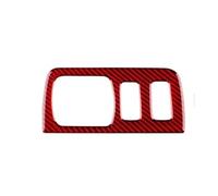 Car Console Panel Cover, For Fluence, For RS 2009 2010 2011 2012 2013 2014 LHD RHD Real Soft Carbon Fiber Sticker Central Switch Interior Panel (, For Headlight Red)