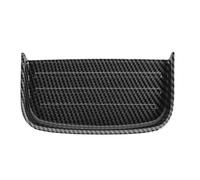 Car Console Panel Cover, For Mustang 2015 2016 2017 2018 2019 Car ABS Carbon Fibre Coin Tray Storage Box Pad Panel Trim Cover Sticker (Carbon Fiber Grain)