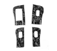 Car Console Panel Cover for Tesla for Model for Y for Model 3 2017-2022 Forged Carbon Fiber Window Lift Control Panel Trim Cover Car Interior Sticker(Forging LHD)