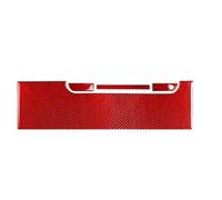 Car Console Panel Cover, For TT, For MK1, For 8N 2001-2006 Carbon Fiber Co-pilot Glove Box Panel Trim Strip Interior Decorative Stickers (3 Red RHD)