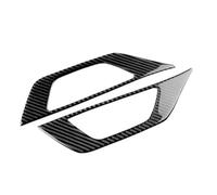 Car Console Strip Cover for Mustang for GT 2024 2025 LHD RHD Car Seat Handle Button Frame Interior Trim Real Soft Carbon Fiber Sticker(Black Carbon)