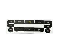 Car Console Strip Cover for S-Max for Mondeo Matte A/C Control Decoration Decal Car Interior Air Condition Button Repair Sticker(Black)