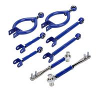 Car Control Arms Control Arm Kit Fit For Nissan 240SX S13 89-94 Adjustable Front Tension Rod Rear Camber Kit + Traction Control Arms Rods