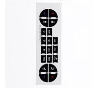 Car Control Decals Compatible with Saturn for Outlook 2007 2008 2009 2010 Car Interior Stickers AC Central Control Panel Button Decal