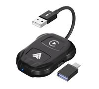Car Converter Adapter, Auto Wireless Adapter | Convert Wireless Car Adapter Wired to Wireless | Plug and Play Wireless Control, Electronic Port