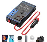Car Converter To Outlet Plug - 1500W USB Carr Adàptr | 12v To 240v Càr Inverter | Vehicle Charger Adàpter | 12v To 230v/240v Converter Charger Adapter With 3.1a Usb Port And Ac Outlets Quick Charging