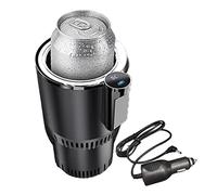Car Cooler Warmer Cup, Practical Auto Cooling and Heating Cup, Smart Car Cup Mug Holder, DC12V Electric Car Refrigerator for Car Lover (black)