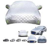 Car Cover Against Hail,UV Protection Auto Cover,Windshield Hail Protector,4 Layers Car Cover Against Hail Sun Rain Dust UV All Weather Protection,Thickness Frost Guard with Side Mirrors Protector