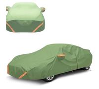 Car cover Compatible With VW Golf 8 - Complete all-season car cover made of Oxford fabric, frost-resistant, waterproof, weatherproof, UV-protective, rain, sun, snow and scratch-resistant，Green