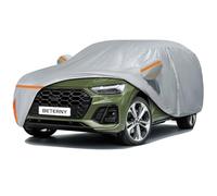 Car Cover for 2009-2025 Audi Q5/SQ5, Waterproof Custom-fit All Weather Sun Rain UV Dust Snow Protection Outdoor Q5 Full Car Cover with Door Zipper and Cotton Lining-Gray