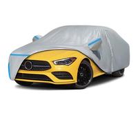 Car Cover for 2013-2025 Mercedes-Benz CLA 180 200 220 250 AMG 35 45/CLA-Class, Waterproof Custom-fit Sun Rain UV Dust Snow Protection Outdoor CLA Full Car Cover with Door Zipper and Cotton Lining-Gray