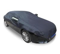 Car Cover For 2019-2023 Skoda Scala, Half Car Cover Outdoor Windproof Breathable With Reflective Strips, All-weather Snow Rain Wind Dust UV Windshield Protective Tarpaulin(Color:Schwarz)