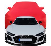 Car Cover for Audi R8 GT V10（620hp）2021 2022 2023 2024, Snow Scratch Resistant Car Cover, Velvet Stretch Dustproof Protection Full Car Cover,Red